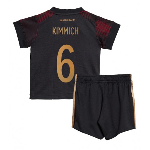 Fotbalové Dres Německo Joshua Kimmich #6 Dětské Venkovní MS 2022 Krátký Rukáv (+ trenýrky)